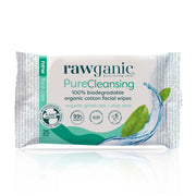 Rawganic Pure Cleansing Facial Wipes with green tea and aloe vera